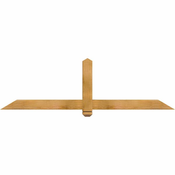 Ekena Millwork Eugene Rough Sawn Timber Gable Bracket, Western Red Cedar, 72"W x 21"H x 4"D x 4"F, 7/12 Pitch GBW072X21X0404EUG00RWR - main